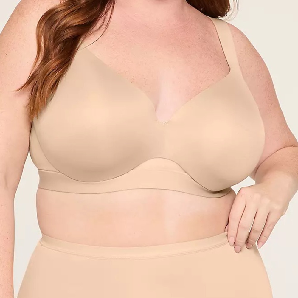 Cacique Comfort Bliss Lightly Lined Full Coverage Bra size 42F Café Mocha